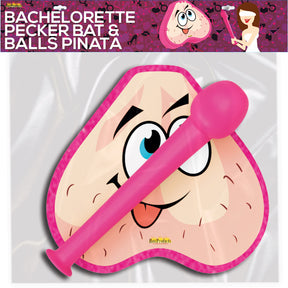 Hott Products Bachelorette Novelty Bat & Pinata — 26" Bat, 10" Pinata - HTP3140