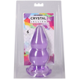 Doc Johnson Crystal Jellies Double Pop Plug — 6 Inch, Purple - DJ0288-96-CD