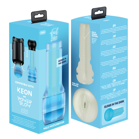 Kiiroo FeelGlow Glow-in-the-Dark Stroker (200 x 84 mm) - KR6003