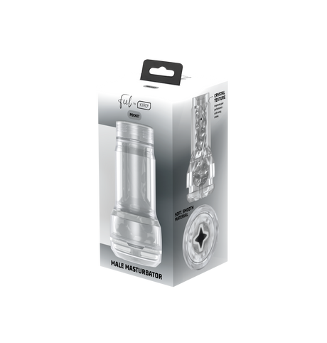 Kiiroo Pocket Stroker Crystal — Clear TPE Sleeve with ABS Case - KR6317