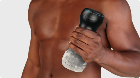 Kiiroo Pocket Stroker Crystal — Clear TPE Sleeve with ABS Case - KR6317