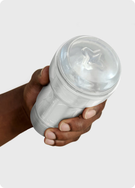 Kiiroo Pocket Stroker Crystal + PowerBlow Suction Combo - KR6324