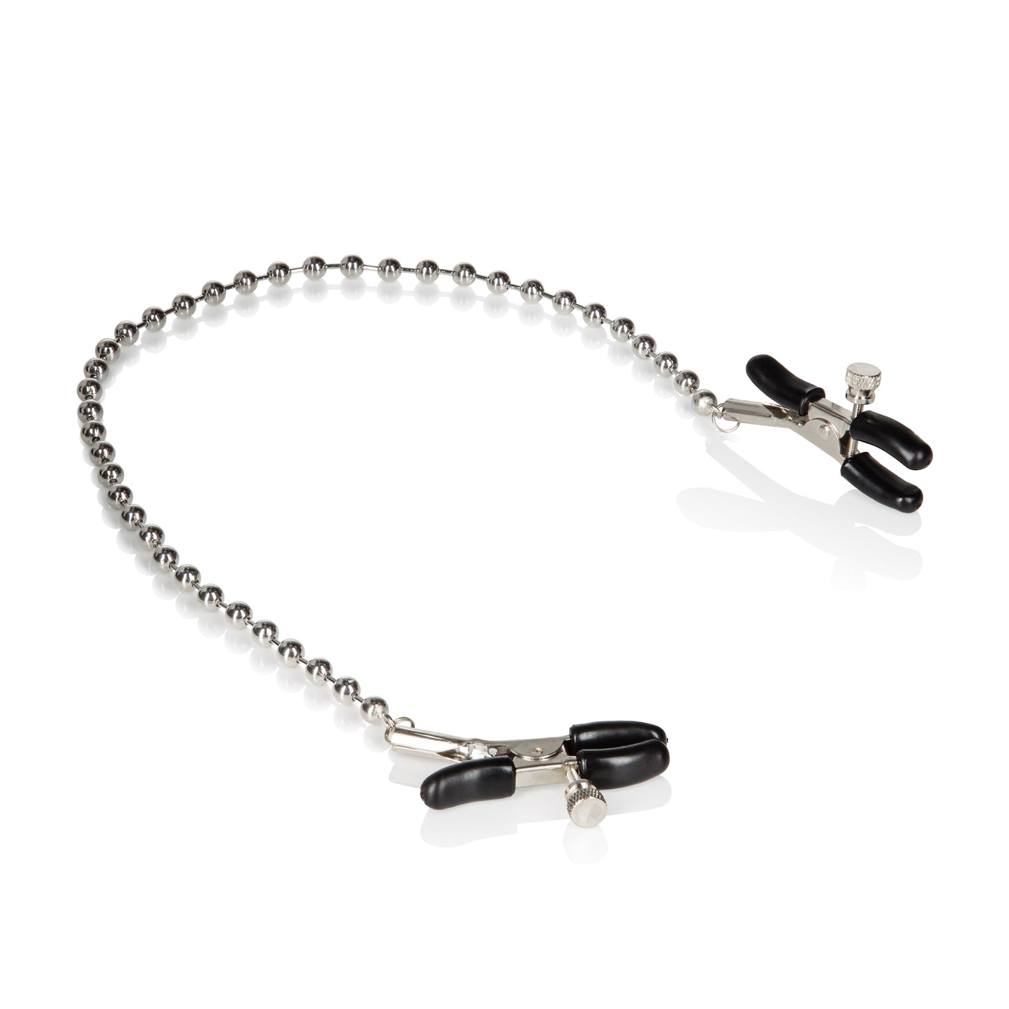 Silver Beaded Nipple Clamps by CalExotics