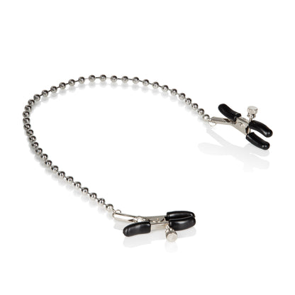 Silver Beaded Nipple Clamps by CalExotics