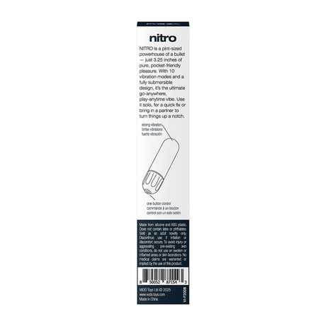 Nitro Rechargeable Bullet - Black