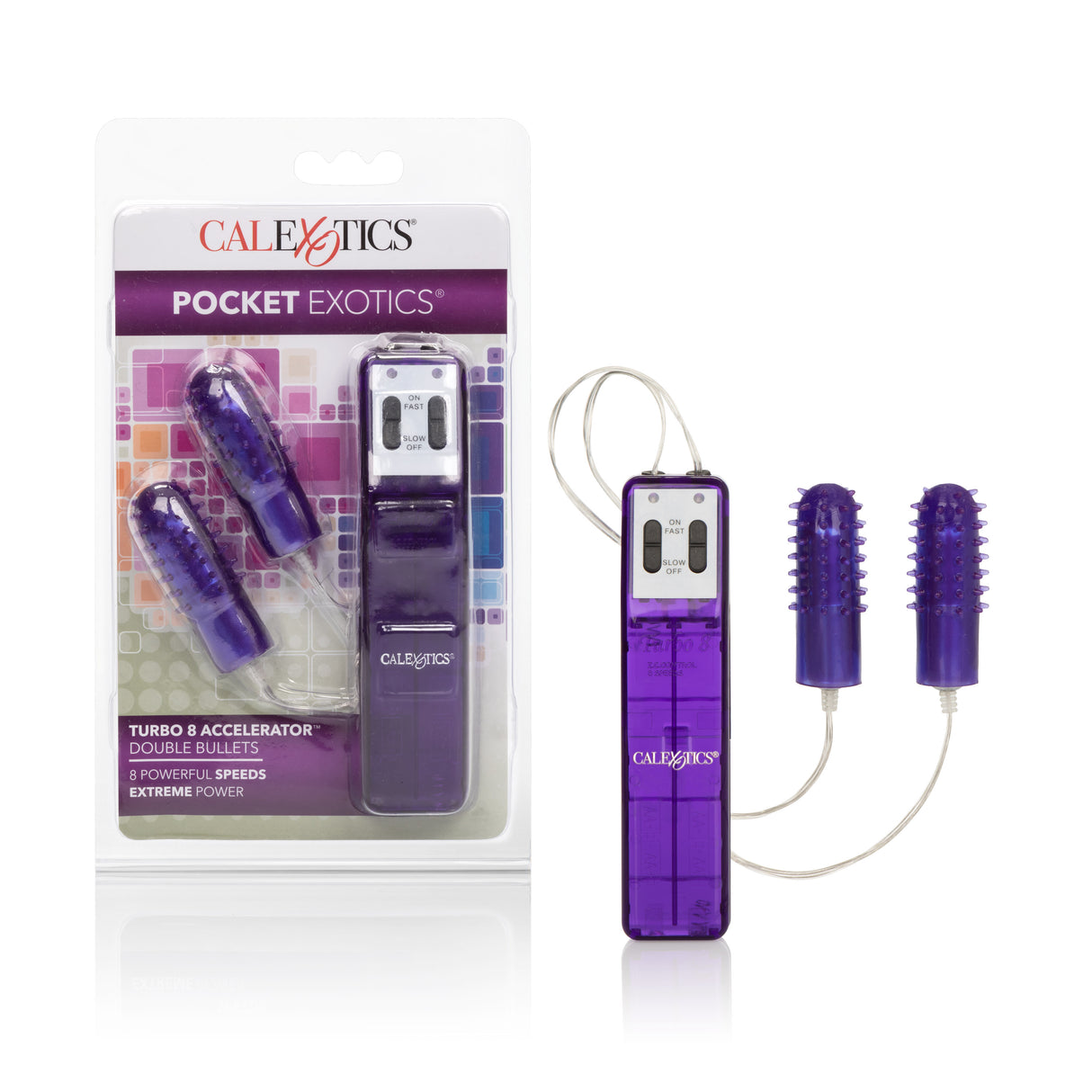 CalExotics Turbo 8 Accelerator Double Bullet Stimulator - SE1117202