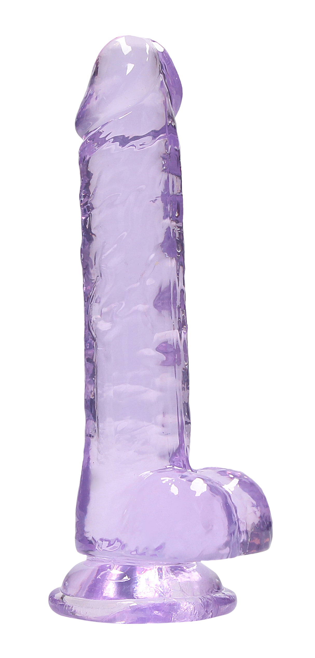 Shots 7 Inch Realistic Dildo with Balls and Suction Cup — Purple - SH-REA091PUR