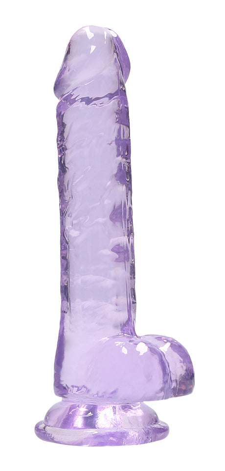 Shots 7 Inch Realistic Dildo with Balls and Suction Cup — Purple - SH-REA091PUR