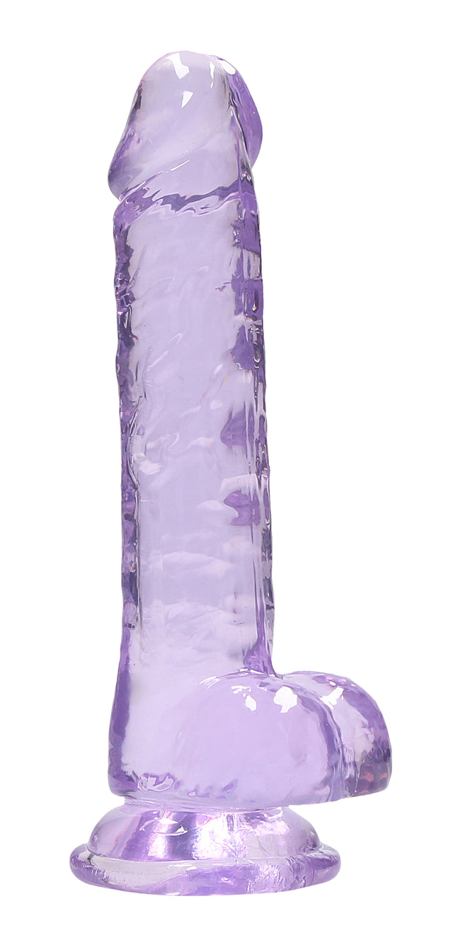 Shots 7 Inch Realistic Dildo with Balls and Suction Cup — Purple - SH-REA091PUR