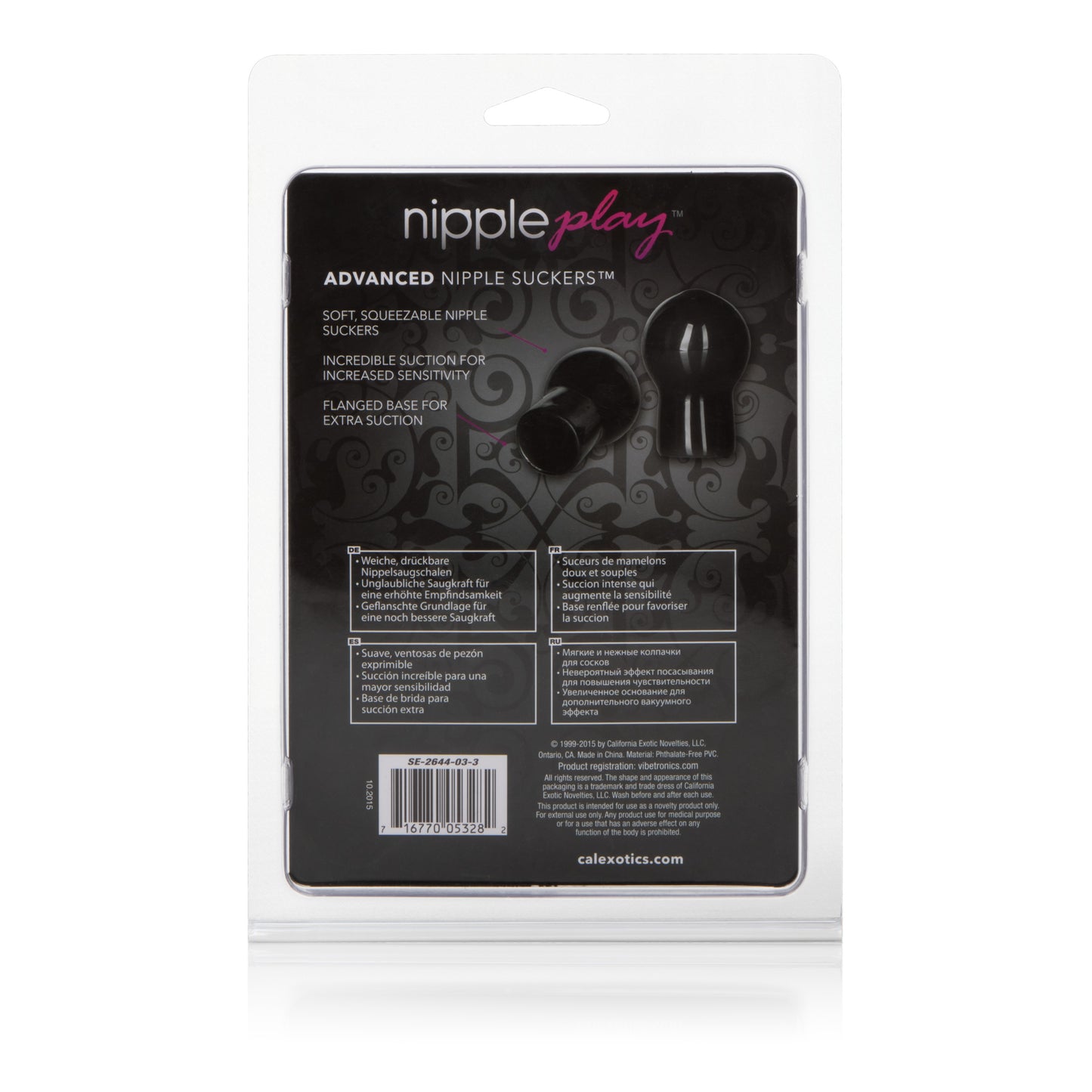 Nipple Play Advanced Nipple Suckers - Black by CalExotics