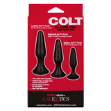 CalExotics Colt Silicone Anal Trainer Kit — 3 Graduated Plugs - SE6871053