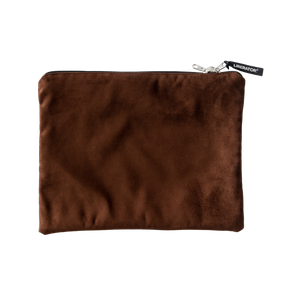 Liberator Zappa Toy Bag — Chocolate Microsuede, 13.5 x 11 in - L7864