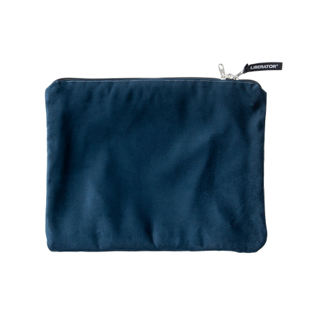 Liberator Zappa Toy Bag — Navy Microsuede, 13.5 x 11 in - L7895
