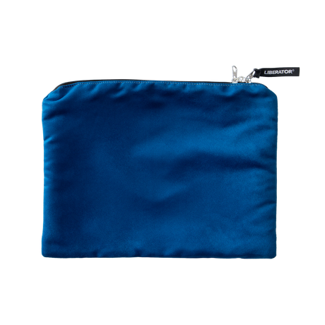 Liberator Zappa Toy Bag, Blueberry Microsuede, 13.5 x 11 in - L7932