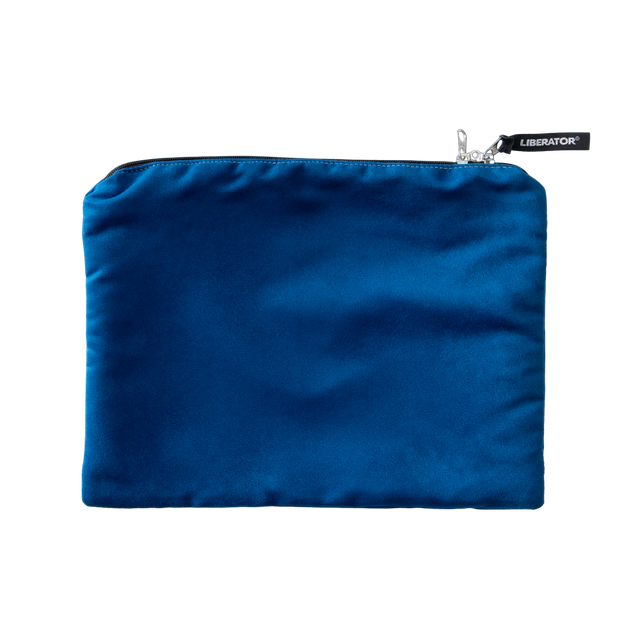 Liberator Zappa Toy Bag, Blueberry Microsuede, 13.5 x 11 in - L7932