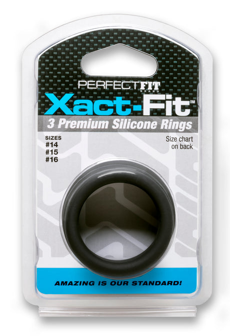 Xact- Fit 3 Premium Silicone Rings - #14, #15, #16 by Perfect Fit