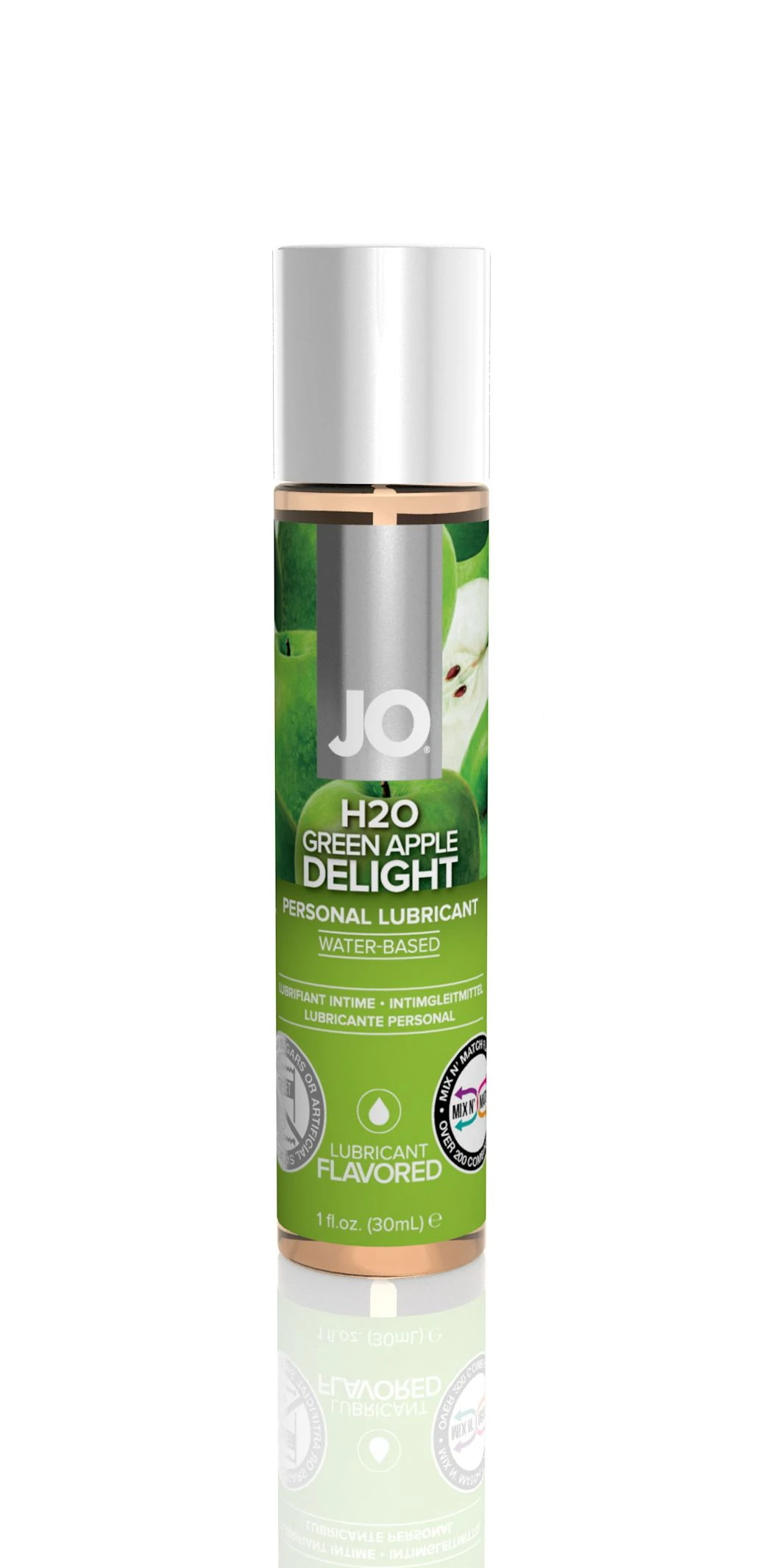 JO Lubricants H2O Green Apple Flavored Lubricant — 1 fl oz (30 mL) - JO835