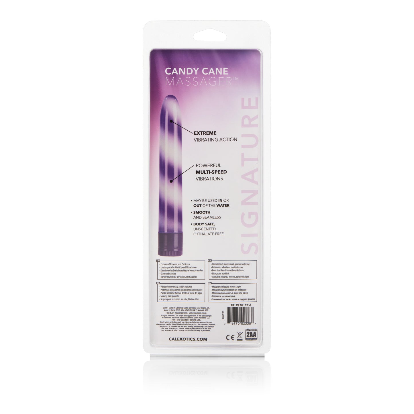 Candy Cane Massager - Purple by CalExotics