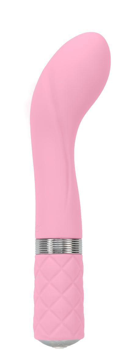 Pillow Talk Sassy G-Spot Vibe With Swarovski Crystal - Pink by BMS Factory