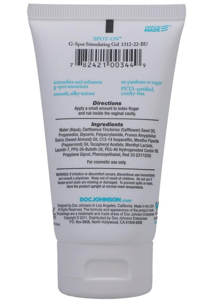 Spot on G Spot Stimulating Gel for Women 2 Oz by Doc Johnson