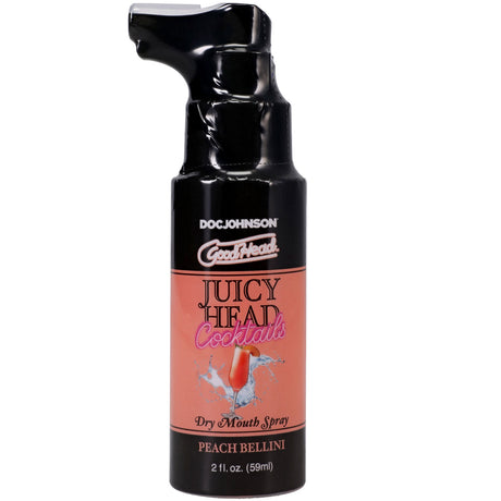 Doc Johnson GoodHead Juicy Head Peach Bellini Dry Mouth Spray — 2 fl. oz. - DJ1361-54-BX