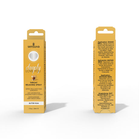 Sensuva Deeply Love You Throat Relaxing Spray — Butter Rum, 1 fl oz - SEN-VL495