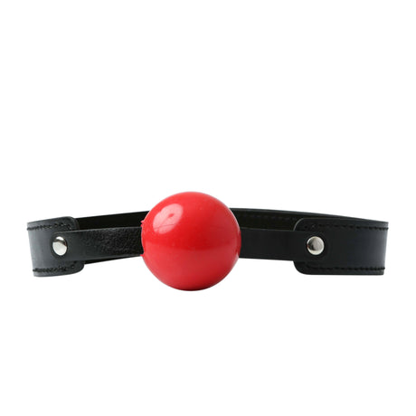 Sportsheets Solid Ball Gag — Red 2 in Ball with 26 in Strap - SS100-24