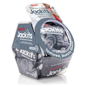 Screaming O Jackits Male Masturbation Sleeve — Clear, 24 Count - BWL-JAK-C-110D