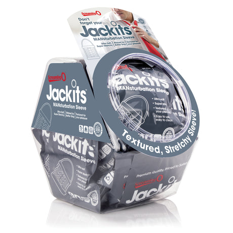 Screaming O Jackits Male Masturbation Sleeve — Clear, 24 Count - BWL-JAK-C-110D