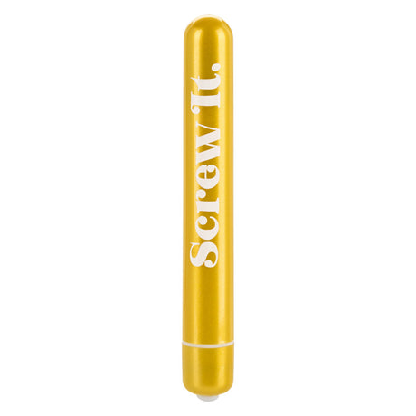 CalExotics Naughty Bits Screw It Mini Bullet Vibrator — 4-inch - SE4410163