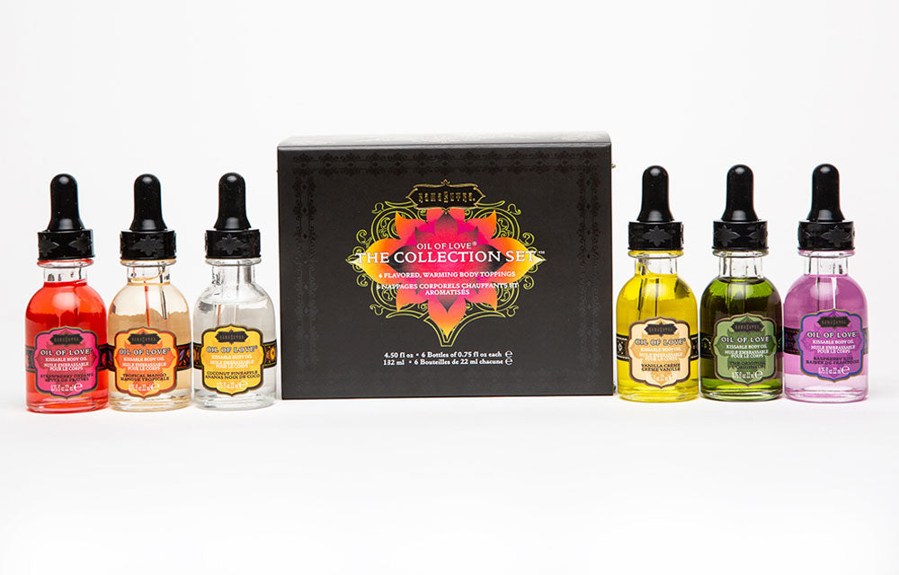 Kama Sutra Oil of Love Collection — 6 Flavors (6 x 0.75 fl oz) - KS12008