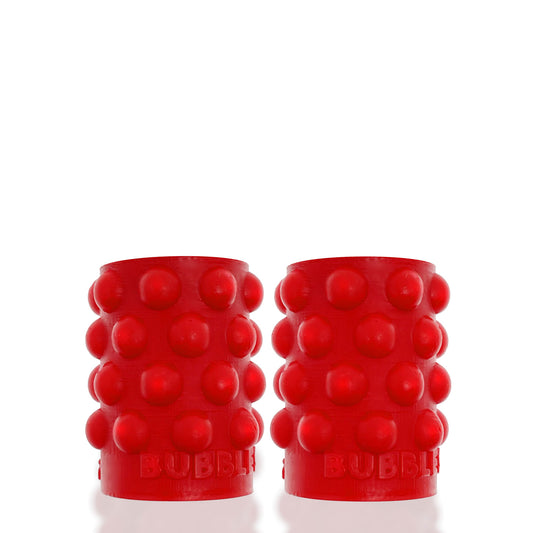 Oxballs Bubbles Nipsuckers — Liquid Platinum Silicone, Red - OX-1923-REDREG