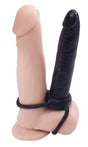 Pipedream Fetish Fantasies Double Trouble Strap-On Dildo, 5.5" Black - PD3740-23