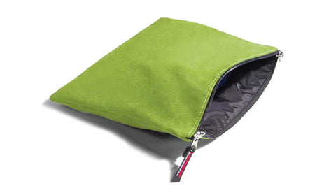 Liberator Zappa Toy Bag — Lime Microsuede, 13.5 x 11 in - L7925