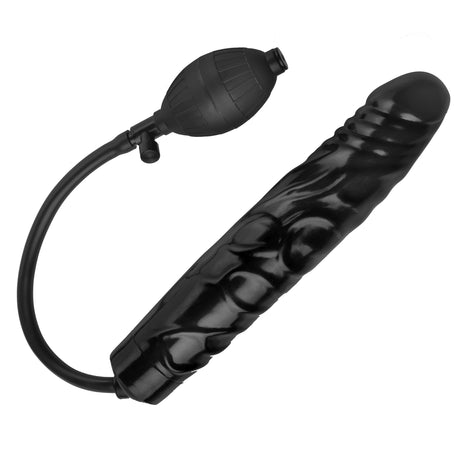 Trinity Men Inflatable Dildo — Hand Pump, 11 inches, Black - TV-LE640
