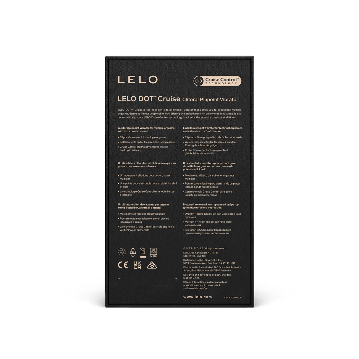 LELO DOT Cruise Clitoral Vibrator, Lemon Sorbet - LO9011