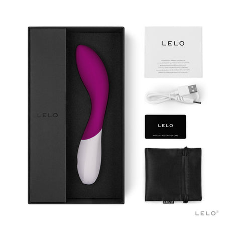 Lelo Mona Wave G-Spot Vibrator — Deep Rose, Rechargeable & Waterproof - LO1350