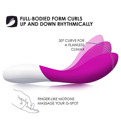 Lelo Mona Wave G-Spot Vibrator — Deep Rose, Rechargeable & Waterproof - LO1350