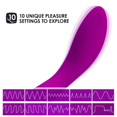 Lelo Mona Wave G-Spot Vibrator — Deep Rose, Rechargeable & Waterproof - LO1350