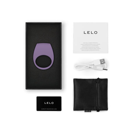 Lelo TOR 3 Vibrating Ring for Couples — Violet Dust - LO8946