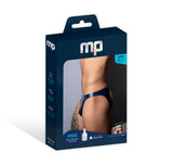 Male Power Liquid Onyx 2.0 Moonsh Wet-Look Thong — Small/Medium Blue - MP-300301BESM