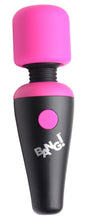 XR Brands Bang 10x Mini Silicone Wand Vibrator — Pink - BNG-AG786-PINK