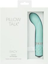 BMS Factory Pillow Talk Racy Teal Mini Rechargeable Vibrator - BMS-26919