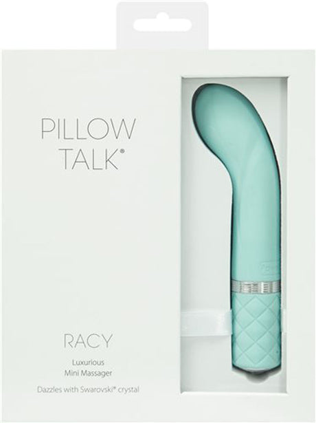 BMS Factory Pillow Talk Racy Teal Mini Rechargeable Vibrator - BMS-26919