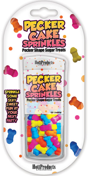 Hott Products Pecker Cake Sprinkles — Novelty Party Sprinkles - HTP3324