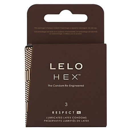 Lelo HEX Respect XL Condoms, 3 Pack - LO4979