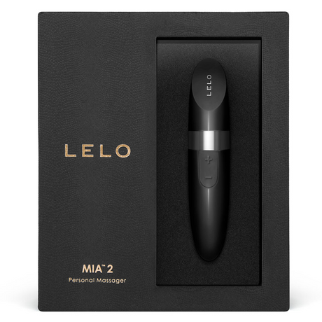 LELO Mia 2 Lipstick Vibrator — USB Rechargeable, Black - LO7748