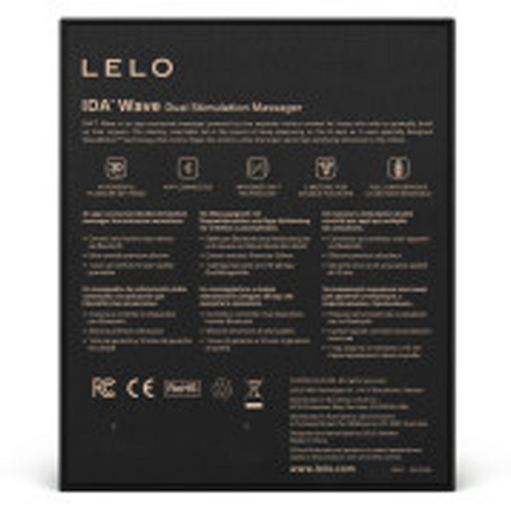 Lelo IDA Wave Vibrator, Black — Dual Motors & App Control - LELO-8663