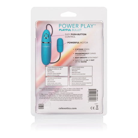 CalExotics Power Play Playful Bullet Vibrator — Blue - SE1165102
