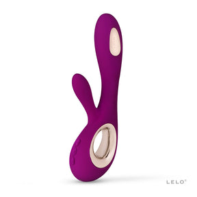 LELO Soraya Wave Rabbit Vibrator with WaveMotion — Deep Rose - LELO-7840